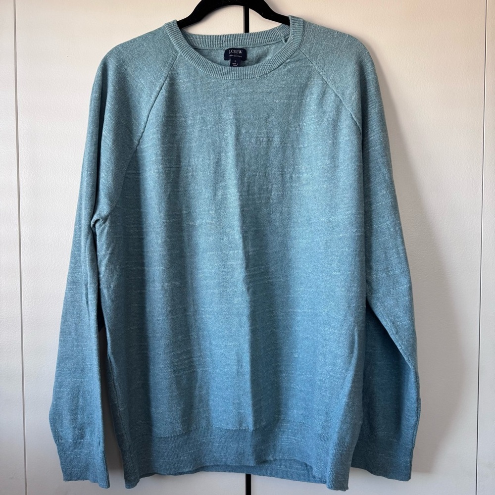 J. Crew Light Blue Crewneck Sweater